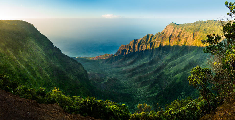 Kalalau Vall in Hawaii